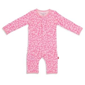 Magnetic Me heart print coverall
